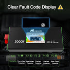 3000W Pure Sine Wave Power Inverter - Car Power Inverter 12v to 110v,Converter with 4 AC Outlets,6000W Peak,LCD Display,Remote Control,Power Inverters for Vehicles,Converter for RV,Truck,Solar,Outdoor