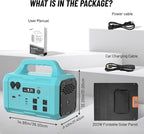 Solar Generator 1800W GB-1800 Portable Power Station with 200W Solar Panel Included, 1024Wh LiFePO4 Battery with 120V AC Outlet for RV Camping Outdoor Home Emergency Backup, Fast Charging