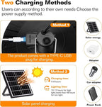 Solar Chicken Coop Light with Timer | Three-Color Dimmable LED, IP66 Waterproof Hanging Ceiling Pendant Light Suitable for Poultry Farms,Coops,Patio,Camping,Garage etc (White)