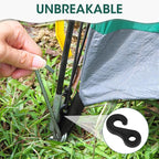 50 Pcs Bungee Cord Hook 4cm Camping Tent Hooks for Tents Canopies Elastic Cord End Buckles Hanging Lights DIY Accessories for Outdoor Use, Small Plastic Hooks for Stable Tent Setup