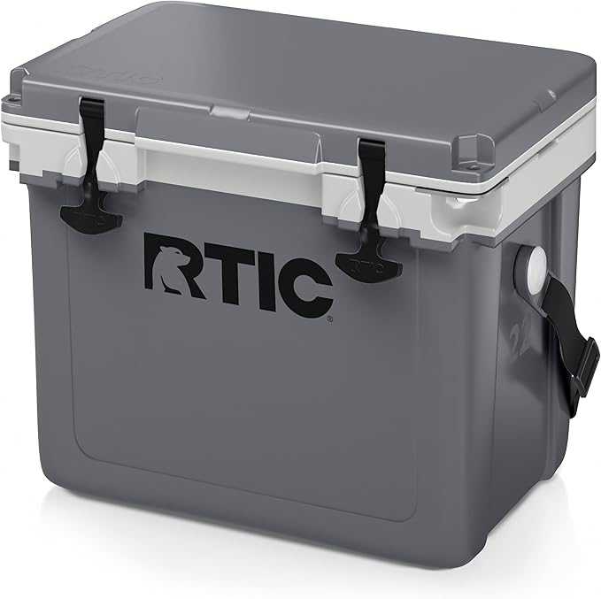 RTIC Ultra-Light 22 Quart Hard Cooler Insulated Portable Ice Chest Box for Drink, Beverage, Beach, Camping, Picnic, Fishing, Boat, Barbecue, 30% Lighter Than Rotomolded Coolers