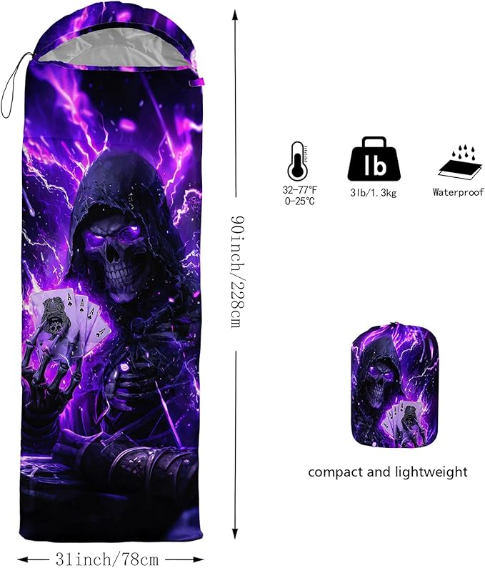 AILONEN Sports Basketball Sleeping Bag for Kids Boys,Warm and Cool Weather,Lightweight,Waterproof Backpacking,3D Galaxy Ball Print Sleeping Bag for Camping