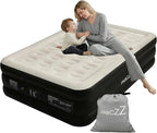 air Mattress Full with Built in Pump – 18-Inch Thickened air Bed Suitable for Camping, Home use, and Guest Accommodation, Supports Up to 650 Pounds