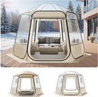 VEVOR Pop up Sports Tent, 8 Sizes Optional Clear Bubble Tent for 1-6 Person, Waterproof Outdoor Pod with Floor Mat & Top Cover, Garden Igloo Dome Tents Camping Shelter for Sports Watching