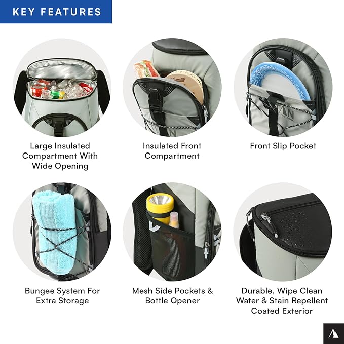 Titan by Arctic Zone Deep Freeze Backpack Cooler 24 Can