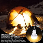 Tuanse 3pcs USB LED Light Bulbs Portable Camping Lights 5w with USB Splitter Cable 1 to 3, 8.2ft Extra Length Cord Tent Latern Outdoor Emergency Bulb for Garage Warehouse Truck Fishing Warm White
