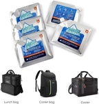 TOURIT Reusable Ice Pack for Coolers Long Lasting Cooler Ice Packs for Cooler Bag Lunch Bags/Boxes, Cooler Backpacks, Freezer Packs for Coolers
