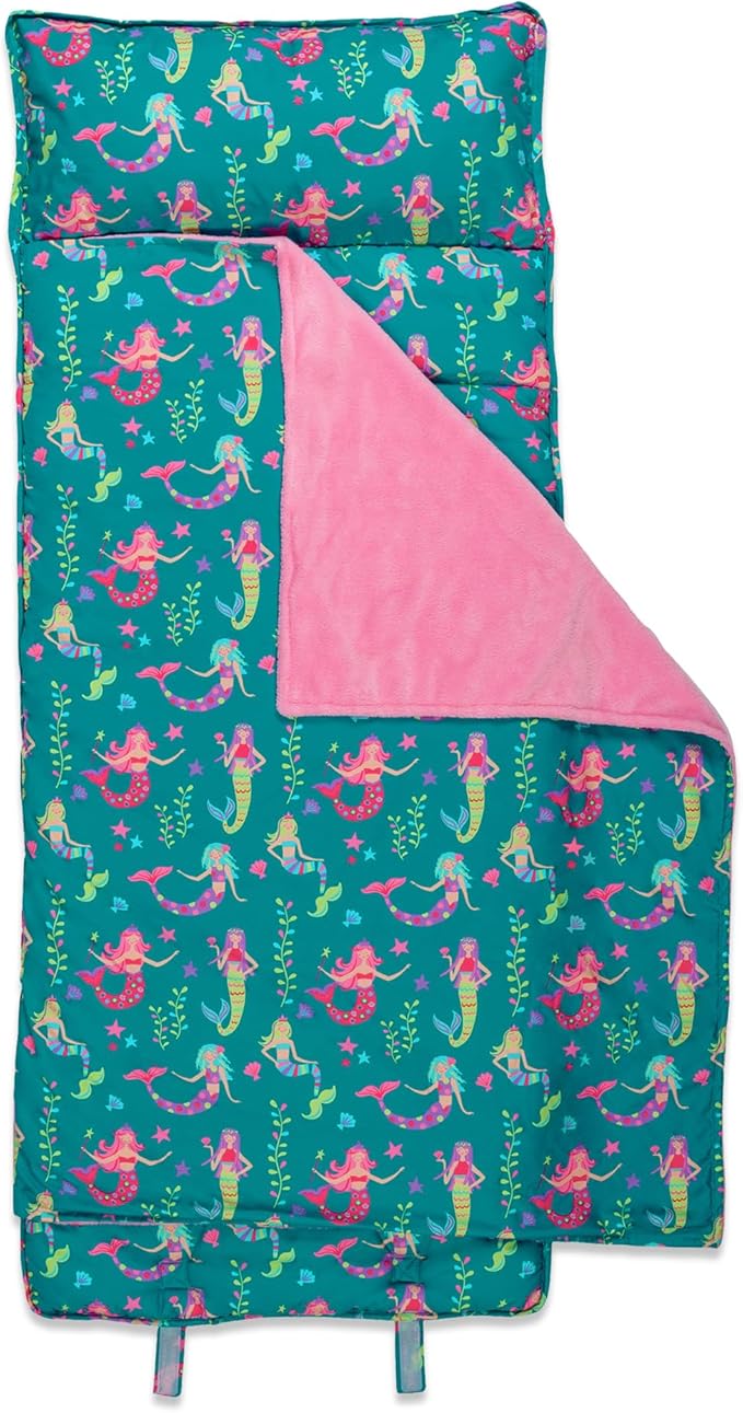 Stephen Joseph, Toddler All Over Print Nap Mat with Soft Blanket and Removable Pillow for Boys & Girls, Kids Sleeping Bag for Elementary, Daycare, Preschool with Carry Handle