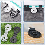 soputry Shade Cloth Heavy Duty Lock Grip, 100 Pcs Plastic Clips Windproof Awning Clamp Greenhouse Fix Tent Accessory for Garden Netting Sun Net(square-20 Pcs)