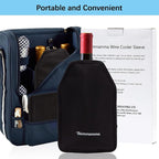 Wine Cooler Sleeve, Wine Bottle Gel Cooler Sleeve Freezer Chiller, Long Lasting Keep Wine Cool and Chill Sleeve for Prosecco Champagne Beer Wine Bottles