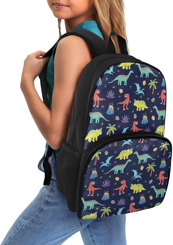 All In One Backpack Meal Bag Sturdy Insulated Cooler Backpack Lunch Box Tote Food Bag for College Beach Camping Picnics Primary Middle High Student Dayback, Dinosaur Tree