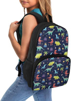 All In One Backpack Meal Bag Sturdy Insulated Cooler Backpack Lunch Box Tote Food Bag for College Beach Camping Picnics Primary Middle High Student Dayback, Dinosaur Tree