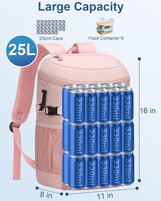 Cooler Backpack Insulated Waterproof,30/45 Cans Backpack Coolers Leakproof Lunch Backpack for Men Women Portable Soft Cooler Bag for Beach Camping Trave Picnic