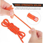 Healifty 4pcs Reflective Nylon Tent Guy Lines Adjustable Ratchet Rope for Camping High Load Capacity Non Slip Grip Utility Rope for Outdoor Activities