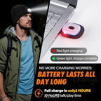 Bluetooth Beanie Hat with Light for Men, LED Beanie with Light Rechargeable, Headlamp Cap Wireless Headphones Built-in Speaker Mic Christmas Gifts for Teens Stocking Stuffers for Men Dad (Gray)