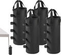 140 LBS Top Zipper Sand Bags for Canopy Legs, Canopy Weights Set of 4, Extra Large Sand Bags for Weights, Pop up Canopy Tent, Gazebo, Carport, RV Awning, Outdoor Sun Shelter(Without Sand)