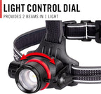 COAST HL8R 2000 Lumen Rechargeable PURE BEAM Focusing LED Headlamp, Black