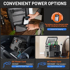 LiTHELi FrozenPack Wild 12V Car Refrigerator & Portable Electric Cooler, 20L/21QT Backpack Design, -4~68℉ Travel Fridge Freezer for Camping, Road Trips, RV, Boat&Beach（Without Battery）