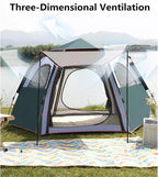 Travel Tent Automatic Camping Tent Outdoor Family Travel Tent Waterproof Anti-Uv Hexagonal Tent