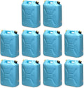 Scepter Portable Plastic Military Style Food Grade 5 Gal Water Jug Container with Reversible Spout for Camping & Emergency Storage, Blue