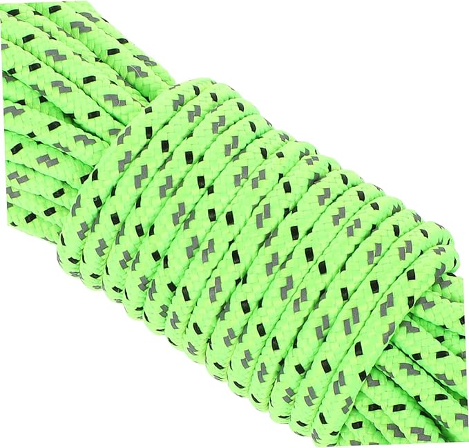 Mipcase 1roll Outdoor Camping Tent Tie Ropes Reflective Windproof Ropes for Lanterns Clothing and Gear Storage Lightweight and for Hiking and Backpacking