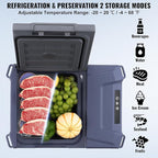 VEVOR Car Refrigerator, 12 Volt Car Refrigerator Fridge, 9 L Single Zone Portable Freezer, -4℉-68℉ Adjustable Range, 12/24V DC and 100-240V AC Compressor Cooler for Outdoor, Camping, RV