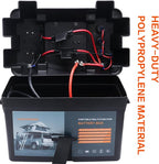 12V Multifunctional Control Box Camping Electrical System Waterproof Jumper Box Retrofit Heavy Duty Control Boxes for Marine Trailer Kayak Boat Car RV Solar (No Battery)