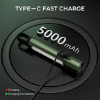 Magnetic Flashlight Rechargeable,2000LM 5000mAh Flashlights High Lumens with 18 Modes,Waterproof, Adjustable,Powerful Flash Light,Multi-Flashlights for Home,Car,Hiking,Camping(1, Green)