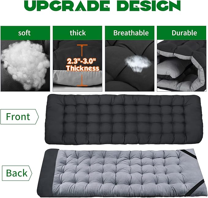 Barbella 2 Pack Folding Cot, Camping Cots for Adults, Portable Sleeping Cot with Mattress, Foldable Outdoor Bed, Guest Bed with Carry Bag for Home, Office & Outdoor Use