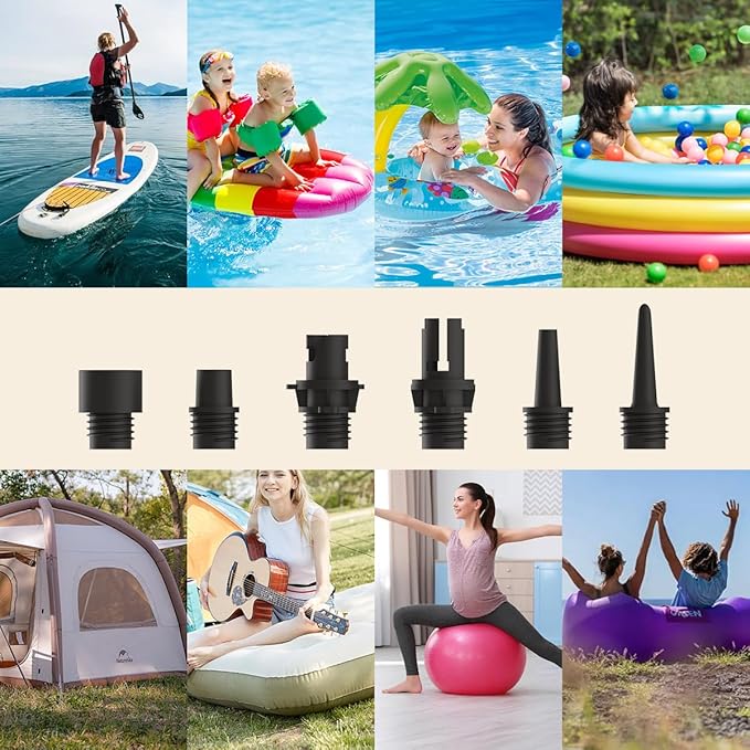 Litheli Paddle Board Pump,20PSI High Pressure SUP Pump,Electric Air Pump for Inflatables,Rechargeable Battery-Powered,Dual Stage Inflation&Deflation,Auto-Off for Stand Up Paddle Boards,Kayaks,Tent