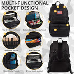 Tactical Double Deck Cooler Backpack for Men,Large Lunch Backpack with 2 Compartment,Soft Cooler Bag