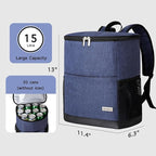 Insulated Cooler Backpack Outdoor - Leak Proof Backpack Cooler 30 Cans, Waterproof Lightweight Cooler Bag for 12h Hot/Cold Retention - Soft Cooler for Travel, Camping, Beach, Lunch