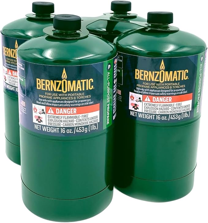 Bernzomatic 16 oz. Camping Propane Gas Cylinders (Pack of 12)