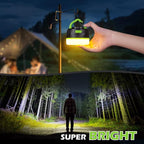 Rechargeable LED Camping Lantern 1000LM, 300H Runtime, 6400mAh, IPX5 Waterproof Tent Light for Camping, Hiking, Power Outages, Home, Emergency Use - Wireless Remote Edition,Green