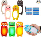 8 Pack Small Mini LED Flashlights for Kids Cute Animal AAA Flashlight Bulk- 2 in 1 Lantern Flashlight - Christmas Gifts Stocking Stuffers for Camping for Girls Boys Toddlers Halloween Gifts