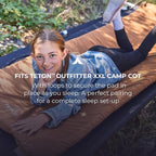 Teton Outfitter Canvas Camping Pad, Comfort Infused Sleeping Pad, Glamping Level Comfort with a Cloud Like Mattress, Perfect with Outfitter Camp Cots