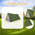 Tent Waterproof Thermal Shelter, Portable Lightweight Outdoor Camping Gear, 2-Person Mylar for Hiking, Emergency Preparedness, First Aid, Cold Weather