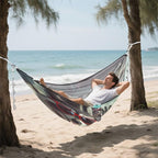 Funny Raccoons with Glasses Camping Hammock Single Portable Hammocks 330 lbs Capacity with 2 Tree Straps and Attached Carry Bag,Perfect for Outdoor,Indoor,Beach,Camping,Travel