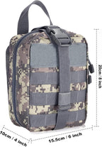 first aid kit bag empty Molle ifak pouch emt tactical medical pouch med rip away belt pouch small rescue tool pouches (ACU)