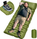Sleeping Pad for Camping, 6" Extra Thick Camping Sleeping Pad with Pillows & Built-in Foot Pump, Ultralight Inflatable Sleeping Pads Compact for Travel Tent Hiking Camping Backpacking Car Camp Gear