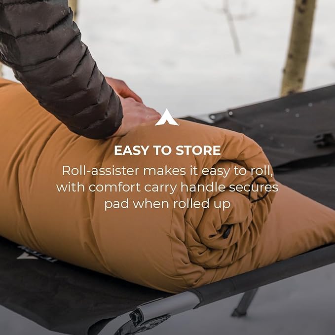 Teton Outfitter Canvas Camping Pad, Comfort Infused Sleeping Pad, Glamping Level Comfort with a Cloud Like Mattress, Perfect with Outfitter Camp Cots