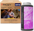 PHOOZY Insulated Can Cooler for Tall 16oz Cans with NASA-Inspired Technology - Patented Koozie That Keeps Drinks Cold 10x Longer - Lightweight Beer Koozie for Outdoor Adventures - Pink