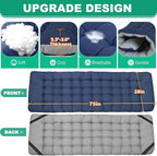 LILYPELLE Folding Camping Cot, Extra Wide Heavy Duty Sleeping Cots with Carry Bag, Double Layer Oxford Portable Travel Camp Cots for Home, Office Nap and Outdoor Beach