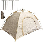 WiseLife Tent with Ropes, Compact Setup for Backpacking Outdoor Activities, Forest Campsites and Beach Camping Outdoors, Beige