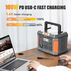 BALDR Portable Power Station, 330W(660W Peak) Solar Generator, 288Wh Solar Power Bank 120V Pure Sine Wave AC Outlet, 78000mAh Backup Lithium Battery for Home CPAP Camping Travel Outdoors Emergency