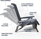 YETI Hondo Reclining Beach Chair, Breathable, UV-Resistant, and Supports up to 350 lbs, Navy