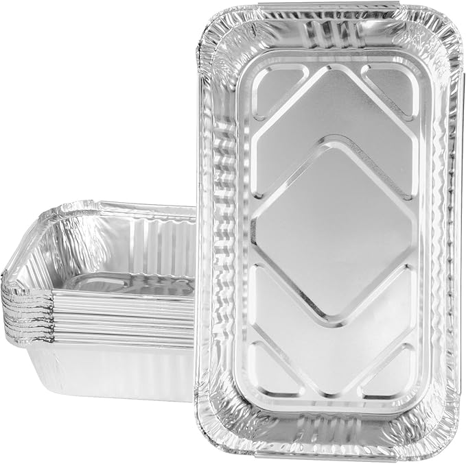 BBQ-PLUS Aluminum Drip Pans for Char-Broil 9328812P06 2425514W12 Accessories, Disposable Foil Drip Pan Liners Replacement Parts for Char-Broil Big Easy Oil-Less Turkey Fryer, 15 Packs