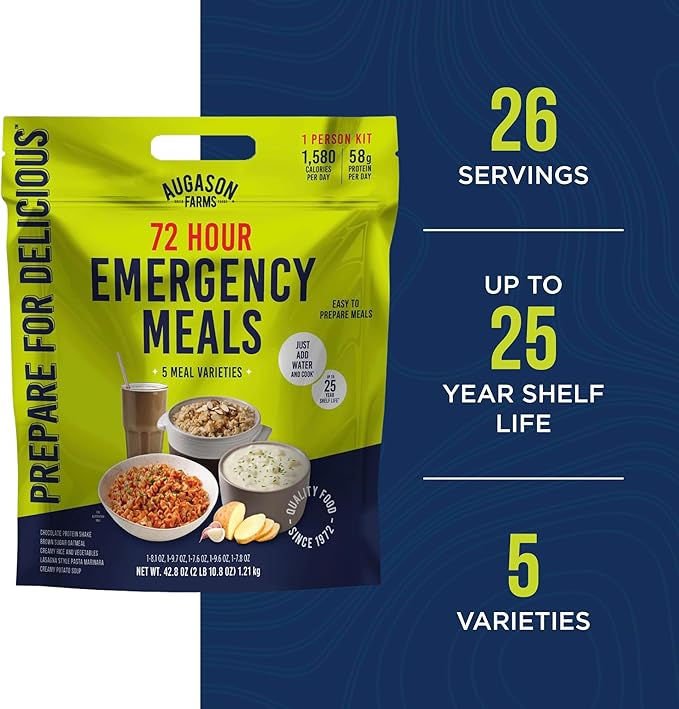 Augason Farms 72-Hour Be Ready Emergency Meal Kit,