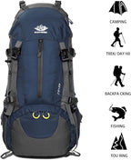 Esup 50L Hiking Backpack Men Camping Backpack with rain cover 45l+5l Lightweight Backpacking Backpack Travel Backpack