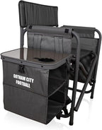 Picnic TIME NFL Unisex-Adult NFL Fusion Camping Chair with Side Table and Soft Cooler, Beach Chair for Adults, Lawn Chair
